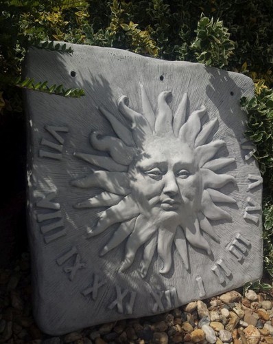 Steinfigur sonnenuhr xxl - sonnenuhr,