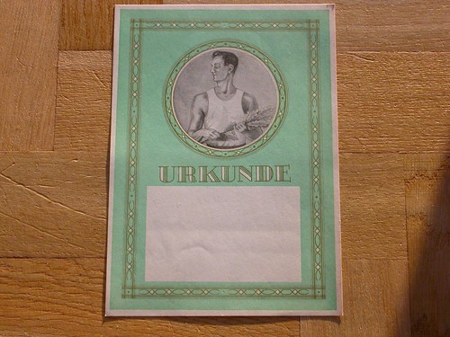 Sport 1936 urkunde - 1936, blanco