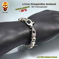 1 Königsketten Armband 8 mm