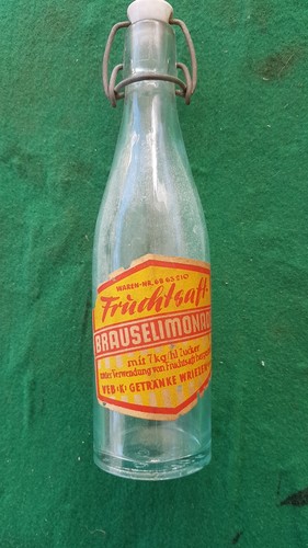 Alte glasflasche bügelflasche - glasflasche,