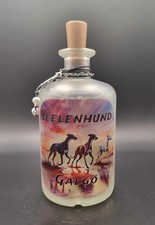 Lichtflasche, Leuchtflasche, Windhund, Galgo, Spruch, Geschenk, Led, Windlicht