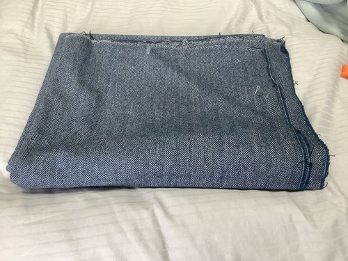 Vintage blau fischgrät 100 - blau,