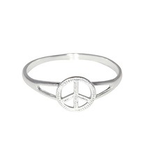 Peace Sign Sterling Silver