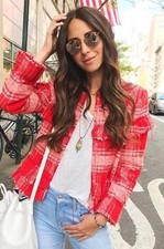 Zara Blazer Damen Rot Rosa