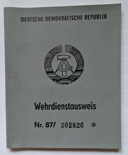 NEU NVA DDR Wehrdienstausweis Blanko ohne Einträge