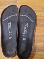 Birkenstock Ersatzfußbett Profi Birki Größe 44/28,5 cm Schwarze Vlies Decksohle