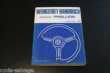 Honda Werkstatthandbuch Nachtrag Prelude 86 Motor Kühlung Elektrik Getriebe 