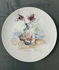 KPM Berlin - Handbemalter Porzellanteller von Roland Ladwig - signiert 