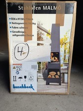 Buschbeck Malmö Stahlkamin Gartenkamin 150cm NEU OVP (Karton leicht beschädigt)
