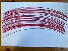 DDR Indianer 100 x roter originaler Plastikdraht für Häuptlingsstäbe und Speere