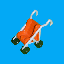 Playmobil - Buggy Kinderwagen - orange / grau - aus 4782 70421