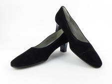 Alexandria Vintage Damen Schuhe Pumps Gr. 38  UK 5 Leder schwarz Budapester (W)