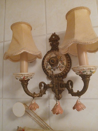 Antike wandlampe messing - antike,