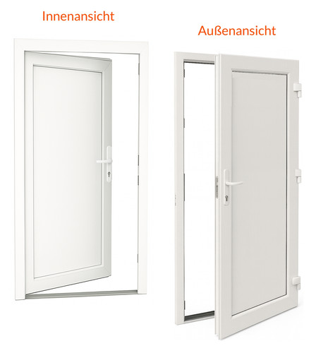 Kunststoff nebeneingangstür - kunststoff,