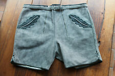 Schöne ungetr. vintage Pfadi Lederhose H58, hochwertiges dickes Rindrauhleder !