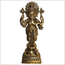 Stehender ganesha messing 86cm - stehender,