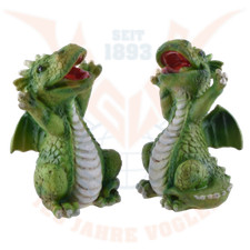 2er Set kleine grüne lustige