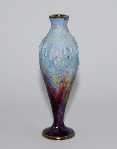 Seltene art deco emaille vase - emaille,