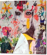 Motiv Kate Dada XXL 90x90 cm Leinwand PopArt/Malerei/Gemälde/Druck/Modern Art