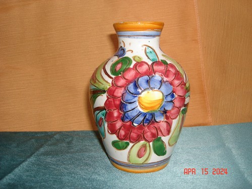 Alte bemalte blumenvase - alte, 14