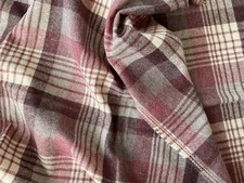 Rest Stoff Wollmix Karo