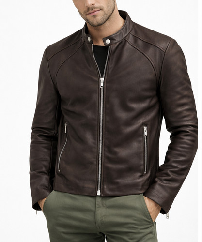 Herren lederjacke mantel - lederjacke,