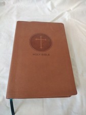 HOLY BIBLE Thomas Nelson KJV KING JAMES VERSION Red Letter Edition Brown SC