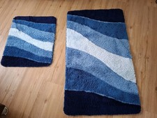 "Kleine Wolke" Badvorleger Set 2 teilig 116 x 67cm und 64 x 54cm super weich TOP