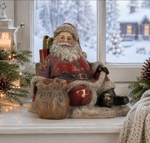 Nostalgischer weihnachtsmann - nostalgischer,
