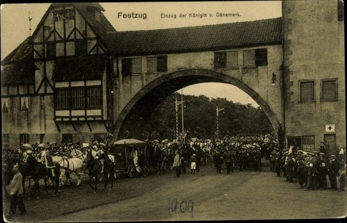 Festzug einzug der - ak, festzug,
