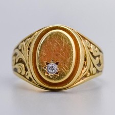 Golring, Herrenring, 14 Karat Ring