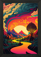 Psychedelic 01 Gerahmtes