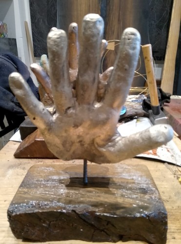 Bronze hand abguss skulptur - hand,