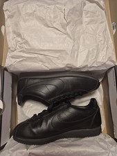 Nike Leder Cortez Schwarz 44
