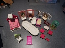 Playmobil Inventar für Traumschloss Schlafgemach und Rosa Haus Bad - sehr alt -