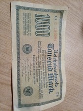 Reichsbanknote ... 1000 Mark ... 15. September 1922   !!! Original Umlaufschein