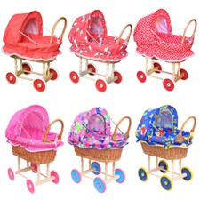 Puppenwagen aus weide holz - puppenwagen,