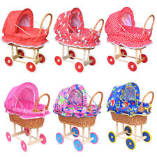 Puppenwagen aus Weide Holz