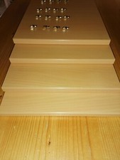 4 Stück schmale tiefe Holzeinlegeböden Buche Dekor plus Fachträger