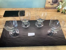 4 antike Gläser Wasser Wien Bier Eis Biedermeier   -   Klarglas  Mundgeblasen