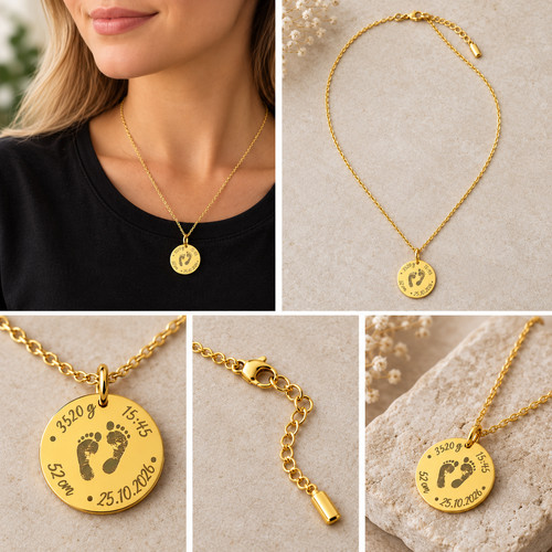 Personalisierte halskette gold - personalisierte,
