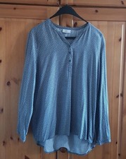 Gina Benotti  Gr. 44/46 graue Bluse Tunika wie NEU luftig leicht Viskosebluse