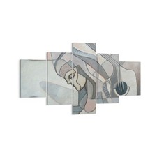 Wandbilder 125x70cm 5 tlg