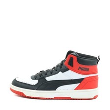 PUMA Herren Rebound LayUp Schuh Weiß/Schwarz/Rot Basketball Sneaker EU 41
