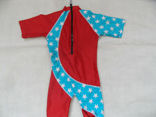 ZUNBLOCK UPF UV 50+ Sonnenschutzanzug rot blau Sterne Gr. 98/104 ST719