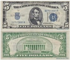 Silver certificate dollars - silver,