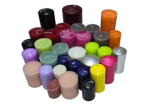 Stumpen bunte kerzen 2 - 5,