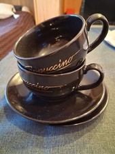 cappuccino tassen set Schwarz