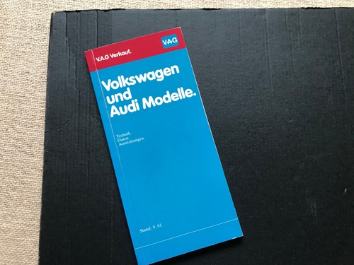 Volkswagen audi modelle - u, 1981