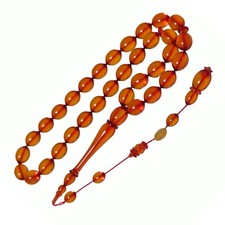 Tesbih eski Alman Blok Zar Old German Bakelit amber Misbaha Rosary Ahmet Özbek 